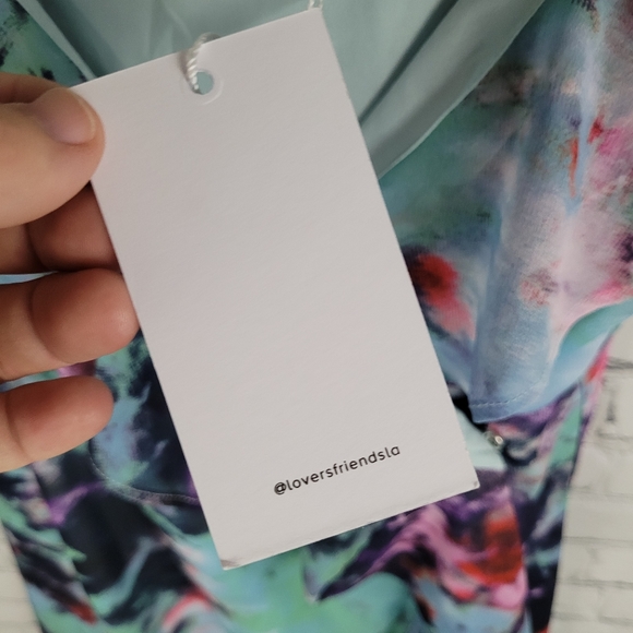 LOVERS + FRIENDS | Haven tye-dye pattern true wrap dress - Picture 4 of 9